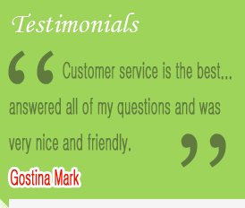 Our Customer Testimonials